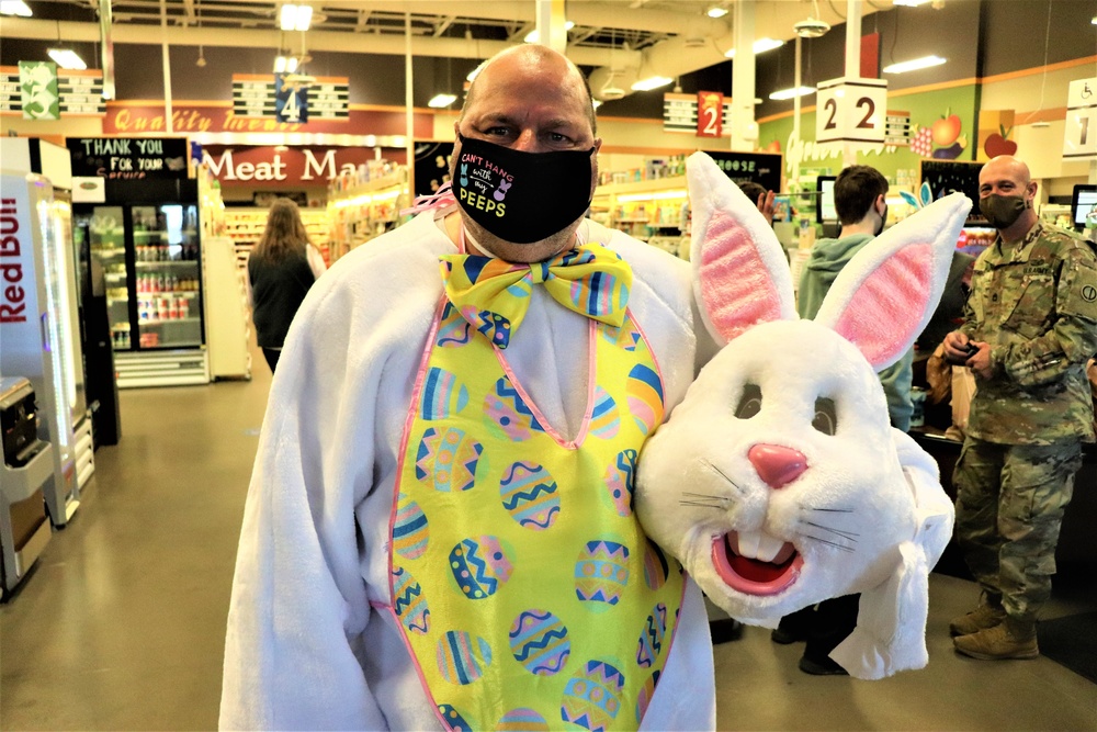 Fort McCoy Commissary personnel support 2021 Easter fun at Fort McCoy