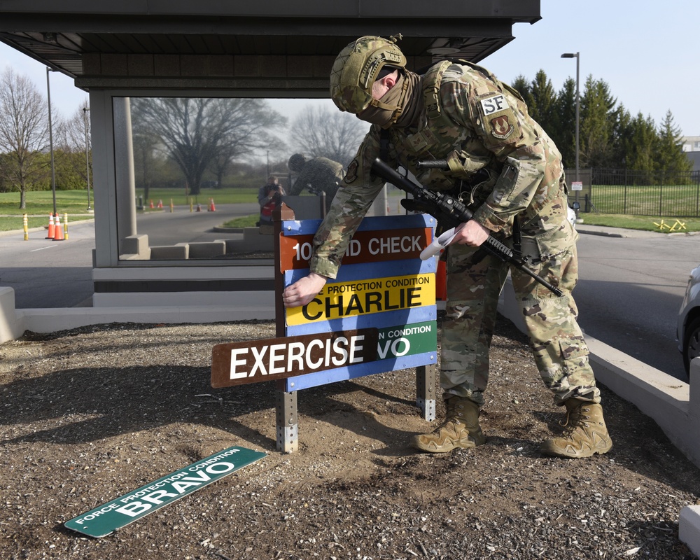 Force Protection Condition Exercise at Wright-Patterson