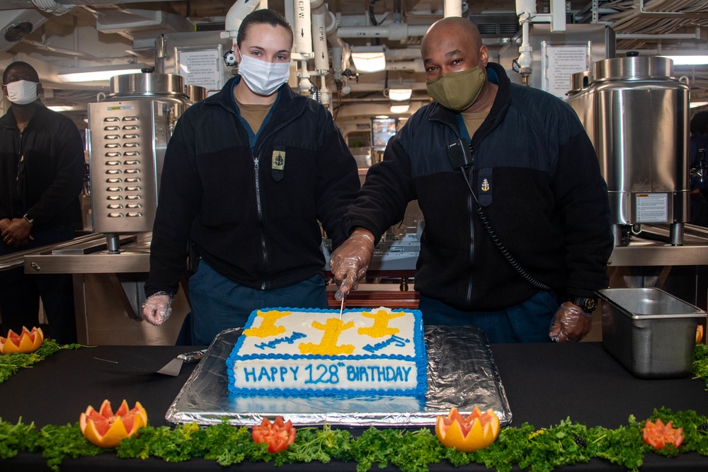 USS Portland (LPD 27) celebrates CPO Birthday