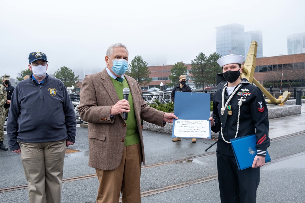 Navy League of the United States Awards USS Constitution Sailors