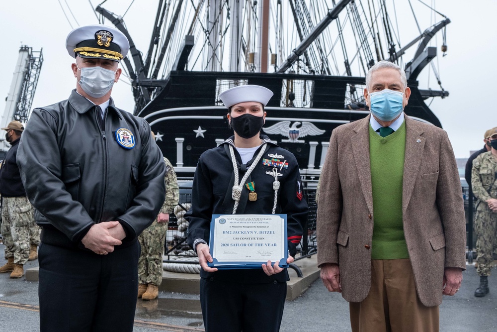 Navy League of the United States Awards USS Constitution Sailors