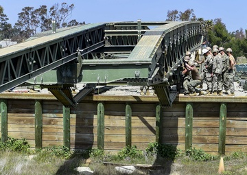 NMCB-3 Launches Medium Girder Bridge