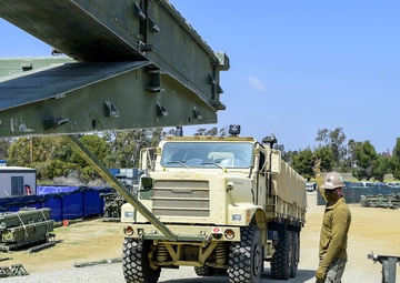 NMCB-3 Launches Medium Girder Bridge