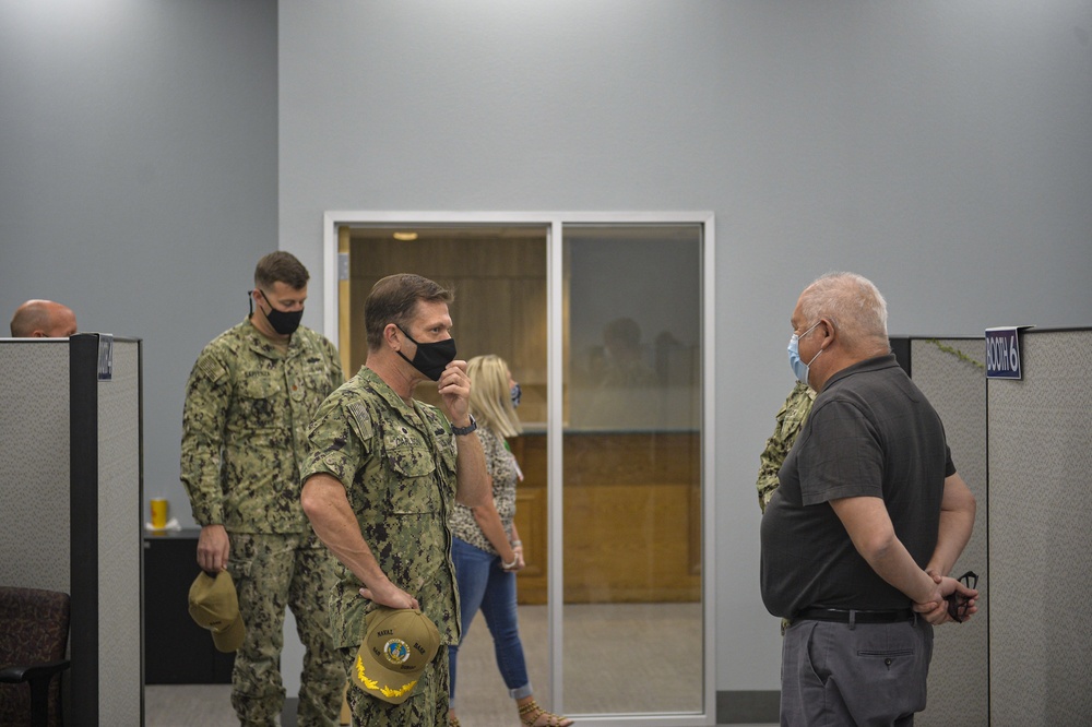 Naval Base San Diego Commanding Officer Visits Base's New ID Issuing Facility