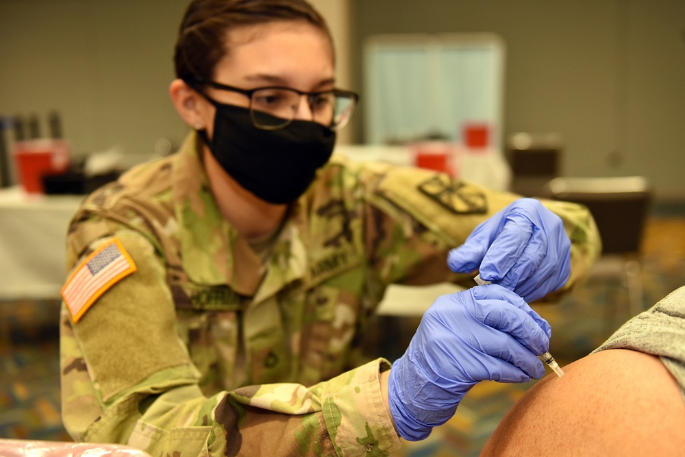 Michigan’s Task Force Red Lion Administers the COVID-19 Vaccine