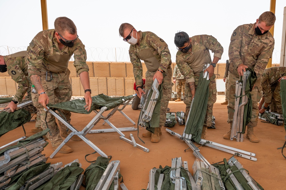 U.S. Africa Command forces conduct training with partner forces in Gao, Mali