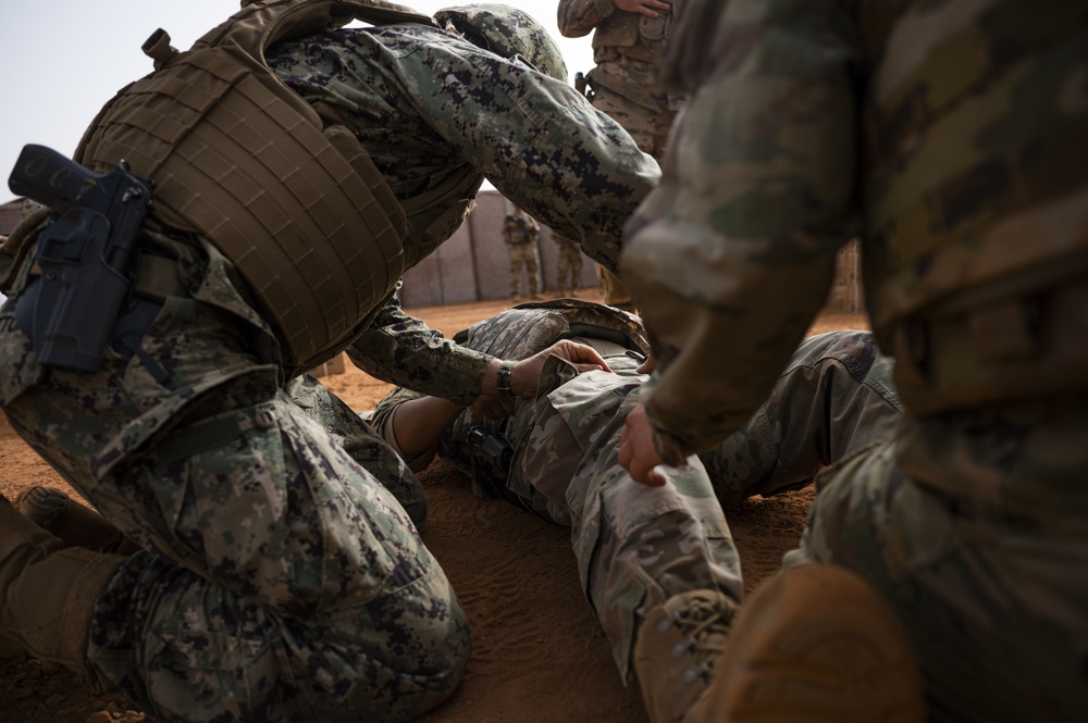 U.S. Africa Command forces conduct training with partner forces in Gao, Mali