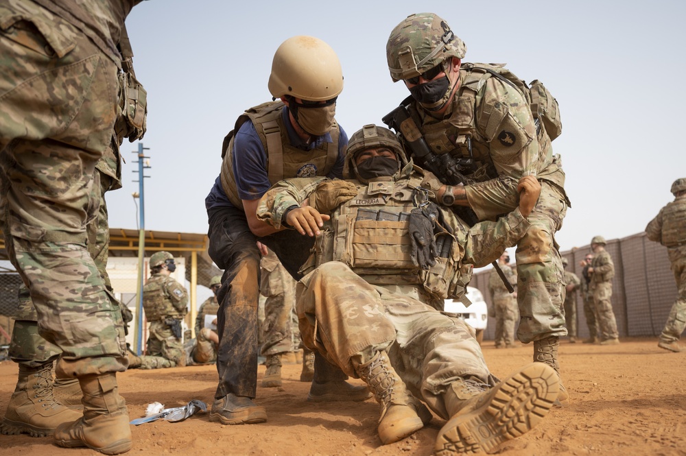 U.S. Africa Command forces conduct training with partner forces in Gao, Mali