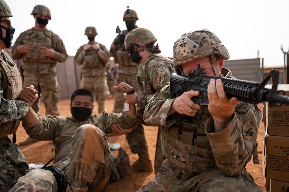 U.S. Africa Command forces conduct training with partner forces in Gao, Mali