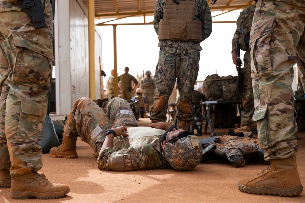 U.S. Africa Command forces conduct training with partner forces in Gao, Mali