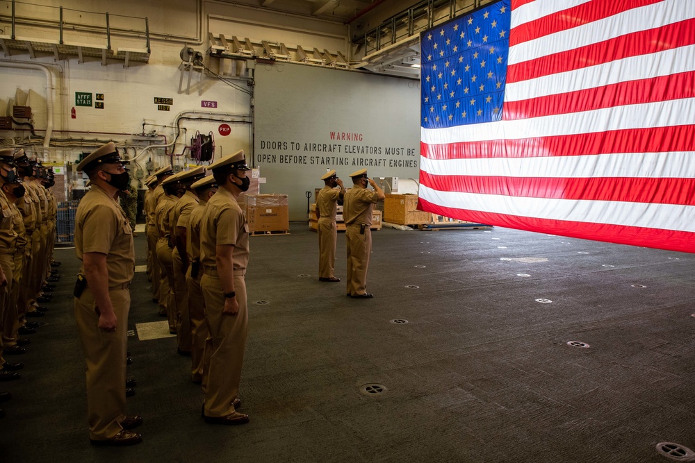 USS America (LHA 6) Celebrates the Birthday of the Rank of Chief Petty Officer