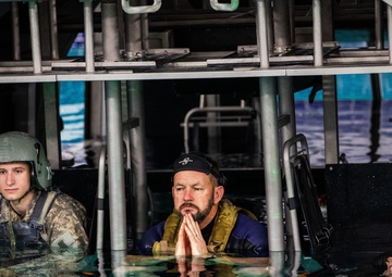 ROTC cadets learn water survival techniques