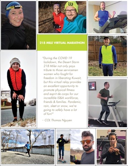 IS&amp;A Team Members Commemorate Grueling March with Virtual Marathon