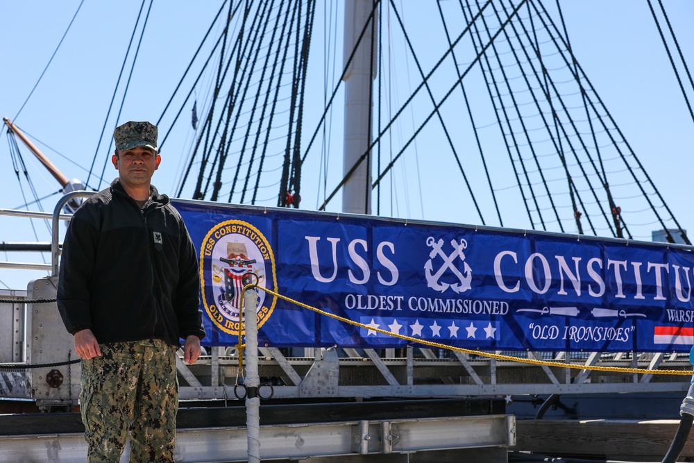 U.S. Navy Sailor Reenlists Aboard USS Constitution