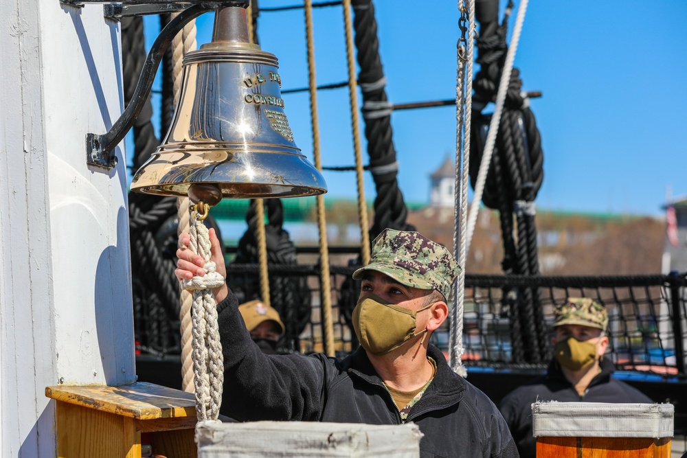 U.S. Navy Sailor Reenlists Aboard USS Constitution