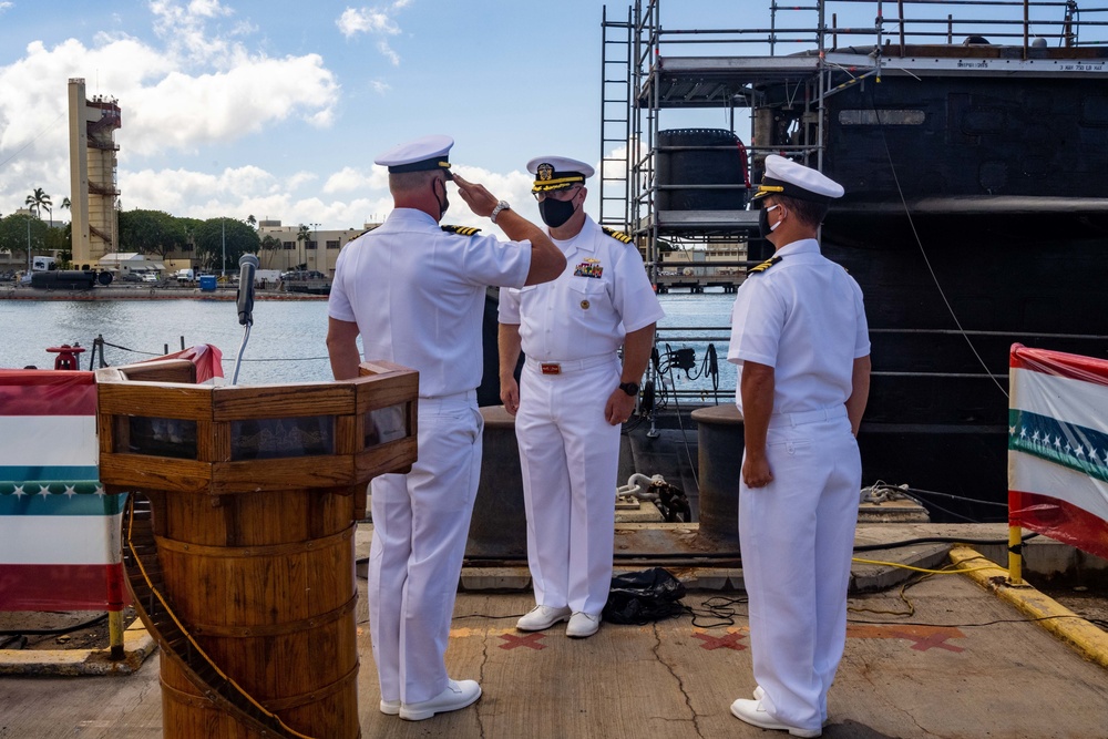 USS Chicago Holds Change of Command