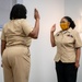 CS2 Sheniqua Lee reenlistment ceremony