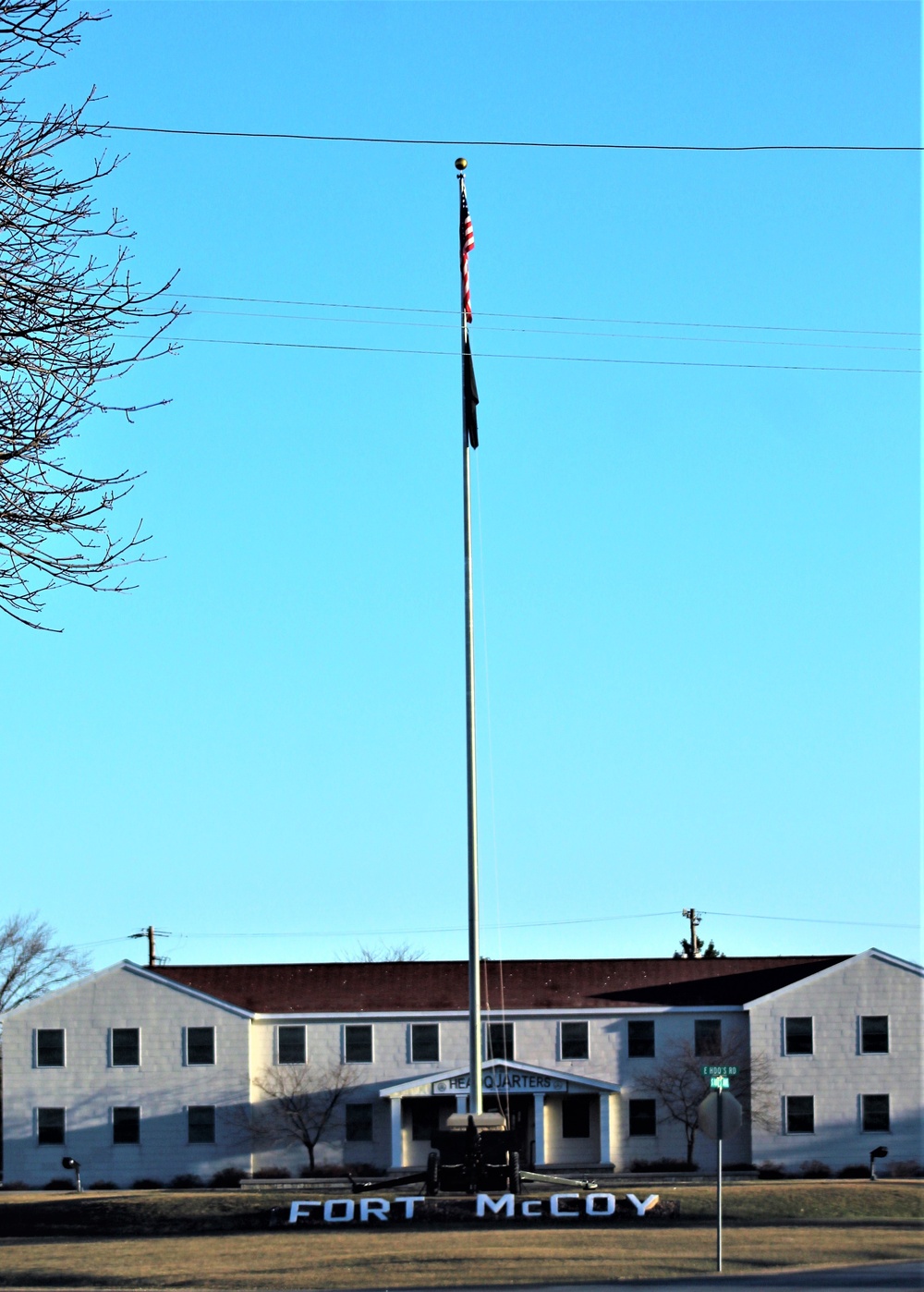 American Flag and Fort McCoy