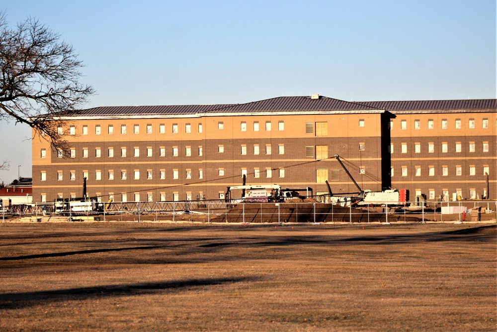 Construction of new, modern barracks building continues at Fort McCoy in April 2021