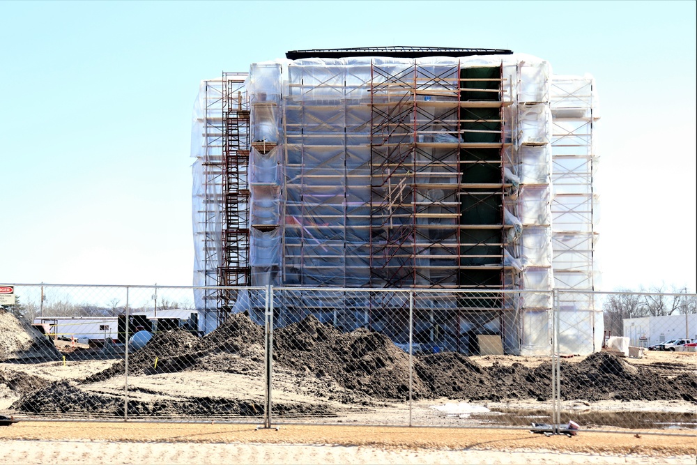 Construction of new, modern barracks building continues at Fort McCoy in April 2021