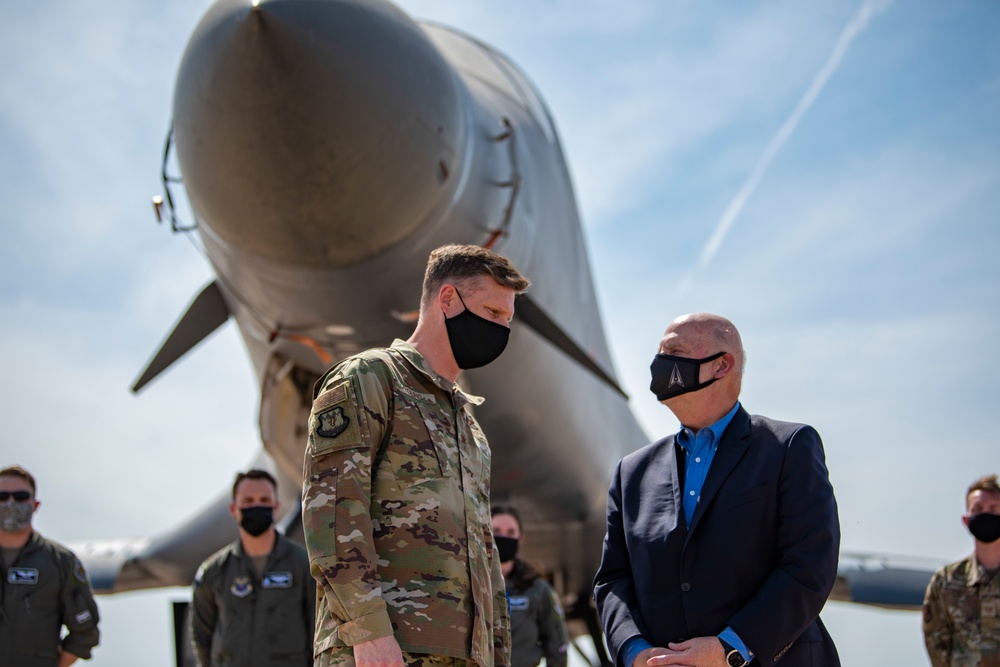 Bomber mission showcased during Acting SecAF visit to 3 AFGSC bases