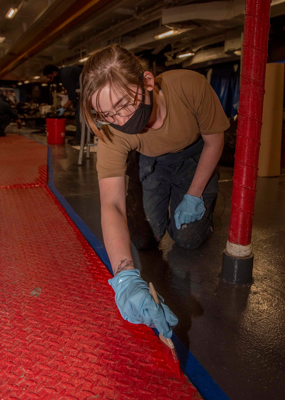 Sailor Paints The Deck