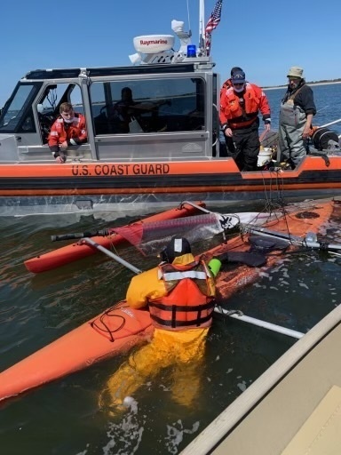 Photos available: Coast Guard rescues kayaker near Longport, N.J.
