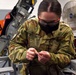 F-16 fighter jet incoming seat inspection