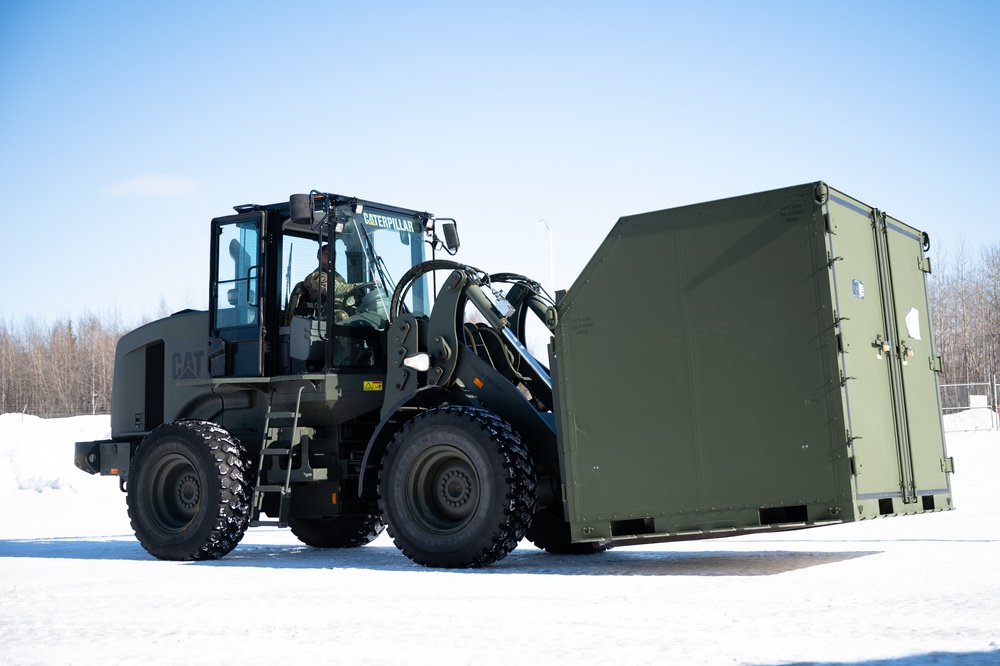 354th LRS practices loading cargo during Arctic Gold 21-2