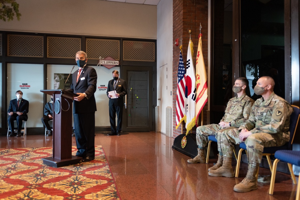 Brian Campbell Speaking at USPS Ceremony