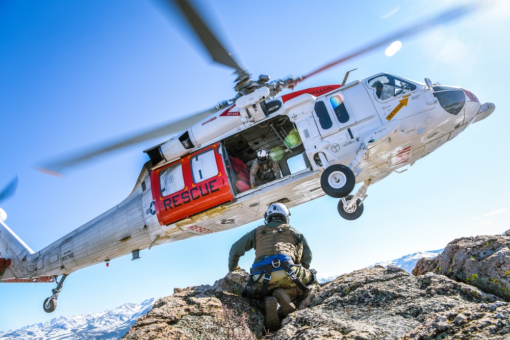 Longhorns of Helicopter Search and Rescue Squadron Conduct SAR Training