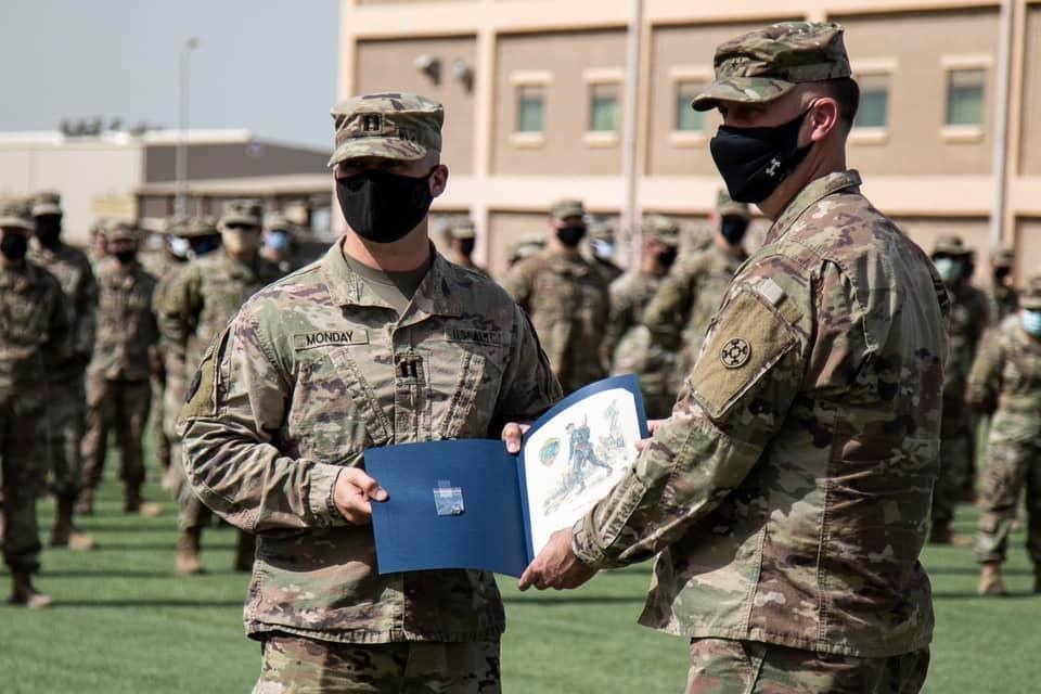 Task Force Iron Castle Soldiers earned their Norwegian Foot March Badges after completing an 18.6 mile ruck in record time.