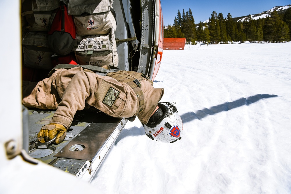 Longhorns of Helicopter Search and Rescue Squadron Conduct SAR Training