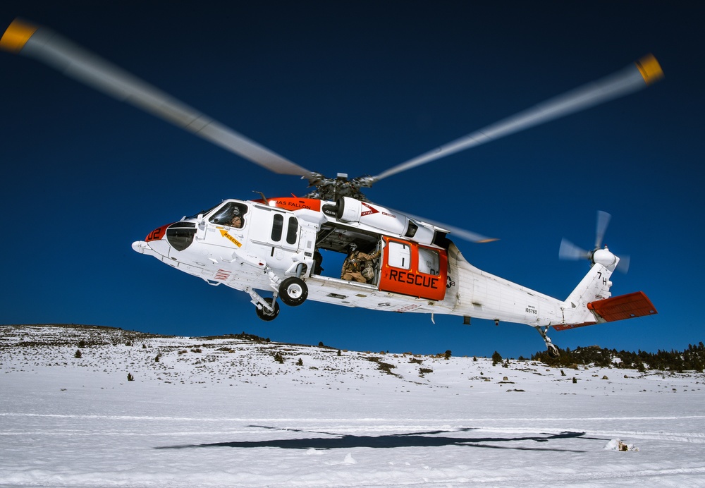 Longhorns of Helicopter Search and Rescue Squadron Conduct SAR Training