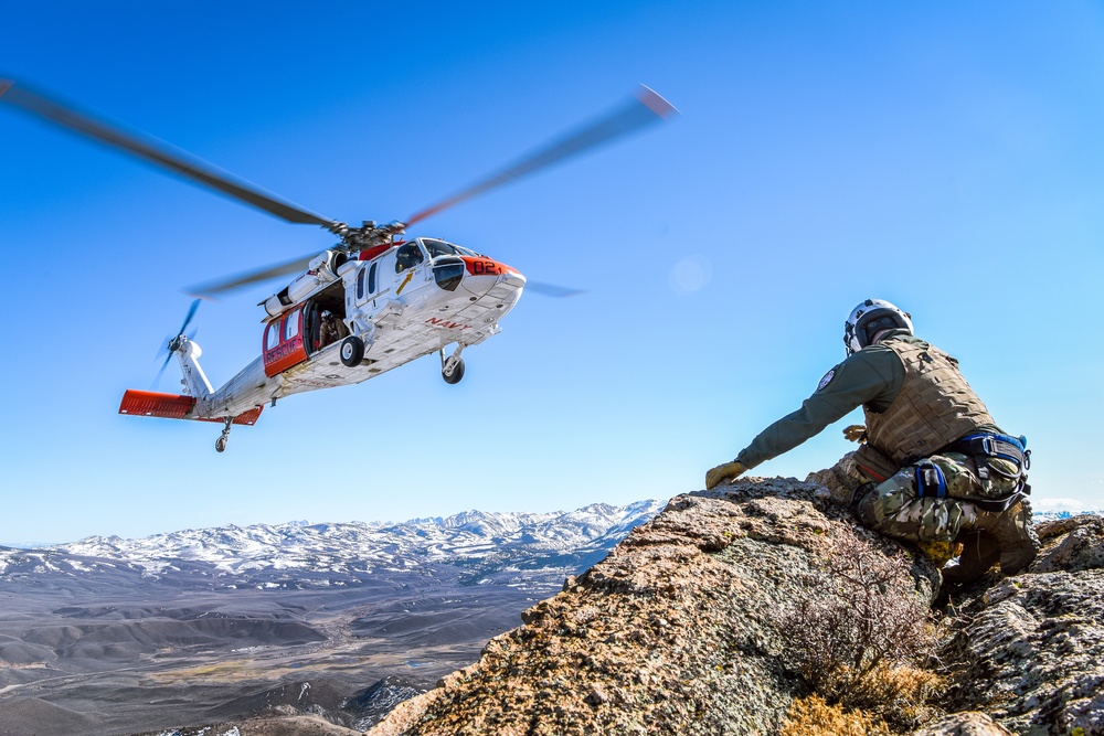 Longhorns of Helicopter Search and Rescue Squadron Conduct SAR Training