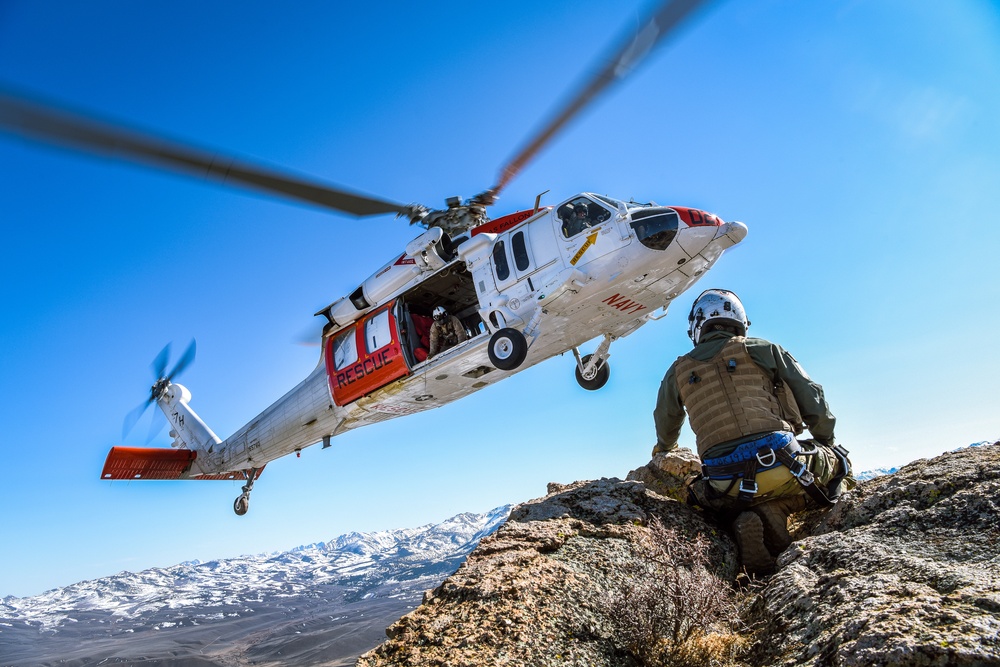 Longhorns of Helicopter Search and Rescue Squadron Conduct SAR Training