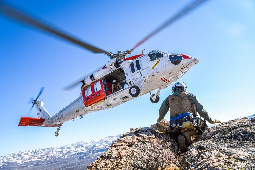 Longhorns of Helicopter Search and Rescue Squadron Conduct SAR Training