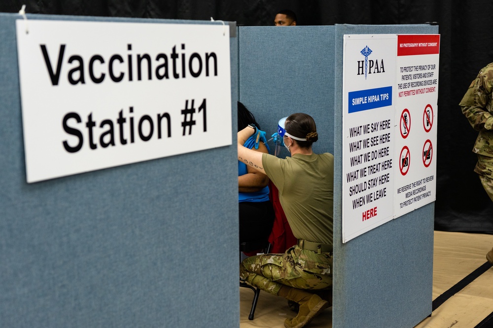6,000 Vaccination Per Day Site Opens in Newark