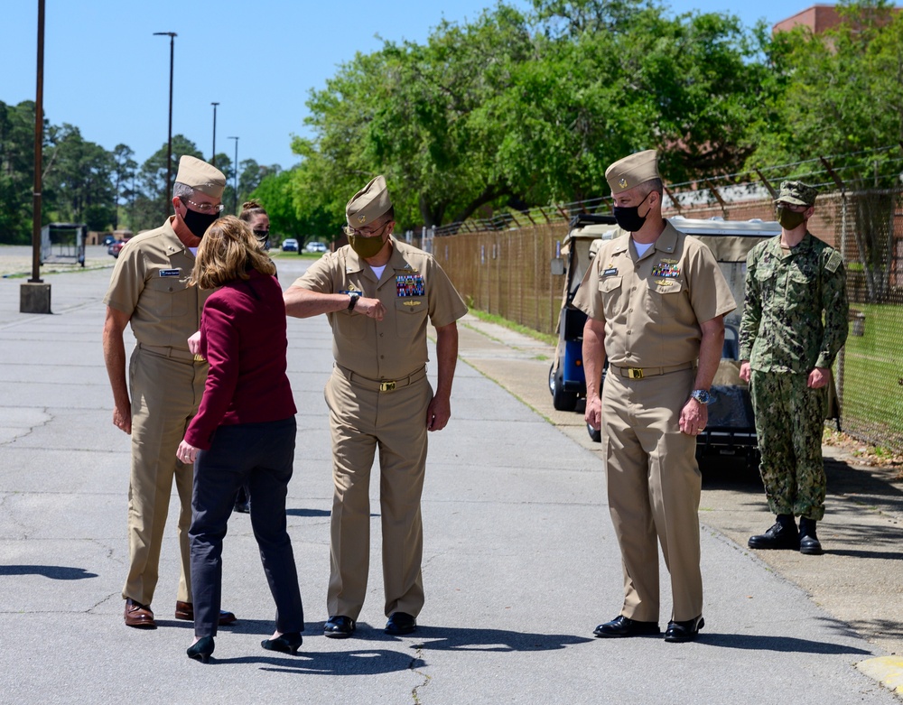 DEPSECDEF Hicks visits Information Warfare Training Corry Station