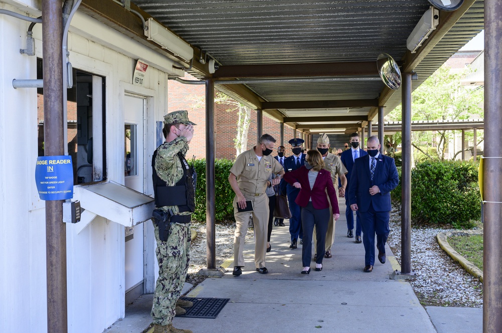DEPSECDEF Hicks visits Information Warfare Training Corry Station