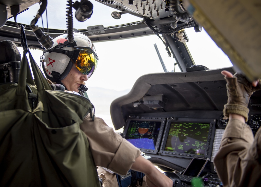 &quot;Longhorns&quot; of Helicopter SAR Squadron Conduct Mountain Flying SAR Training