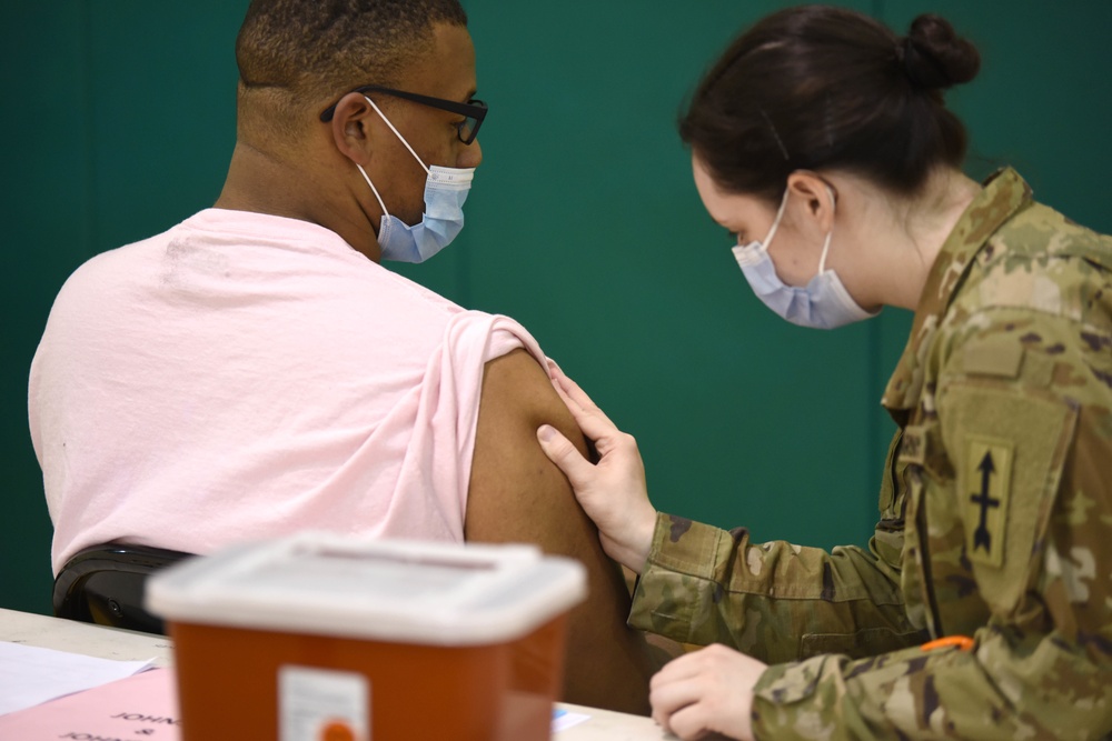 MING Vaccination Testing Team assist the Branch-Hillsdale-St. Joseph Community Health Agency