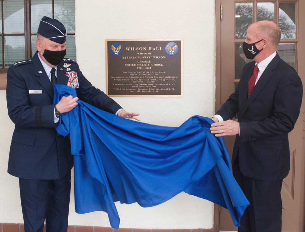 AETC officials name building in honor of retired Gen. Stephen Wilson