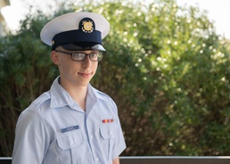 Seaman Dominic Culley earns Coast Guard Honor Graduate for boot camp company Golf-200