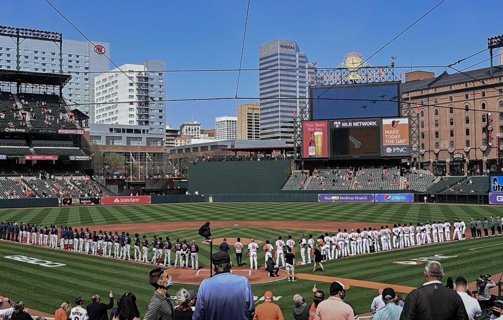 DVIDS Images Baltimore Orioles Opening Day 2021 A10 Flyover [Image