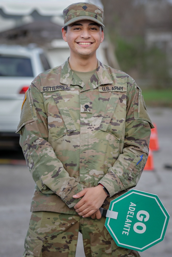 U.S. Army Spc. William Gutierrez talks about his role at the CVC