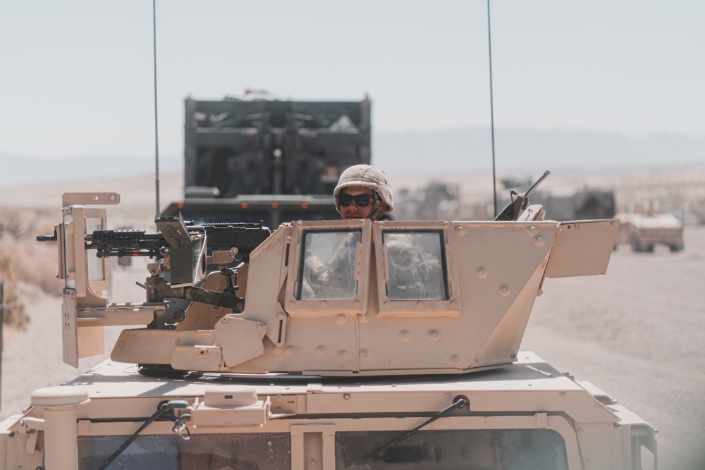 U.S. Marines attack the Motorized Fire and Movement Exercise