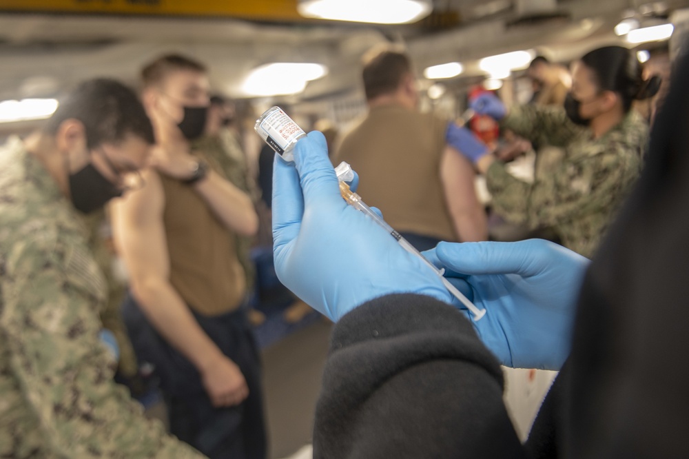 Nimitz Sailors Receive Moderna COVID-19 Vaccine