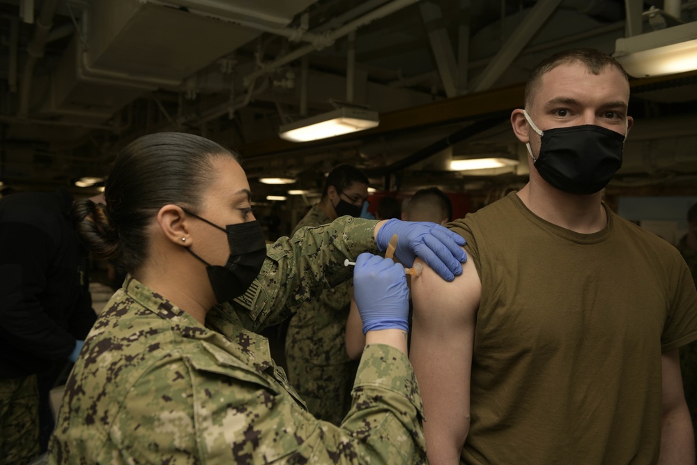 Nimitz Sailors Receive Moderna COVID-19 Vaccine