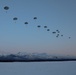 Spartan paratroopers jump at night